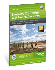 Liesjärvi Torronsuo Hämeen Ilvesreitti 1:25.000