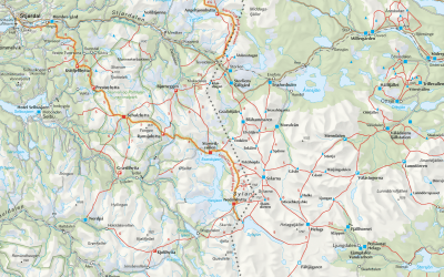 DNT Planleggingskart Sør-Norge