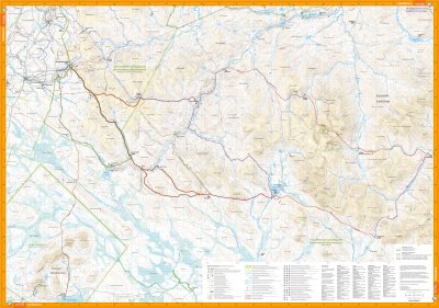 Kiilopää ja Saariselkä - Retkeilyopas & tunturikartta 