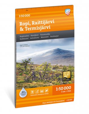 Ropi, Raittijärvi & Kilpisjärvi 1:50 000