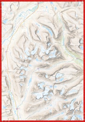 Högalpin karta Mårma & Nallo 1:25.000