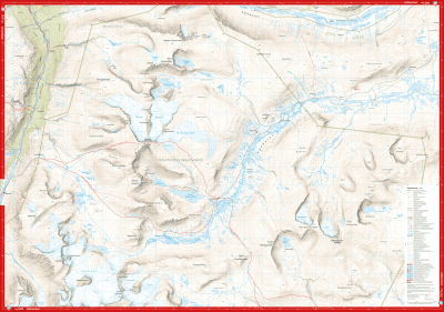 Høyfjellskart Jotunheimen: Galdhøpiggen & Glittertinden 1:25 000