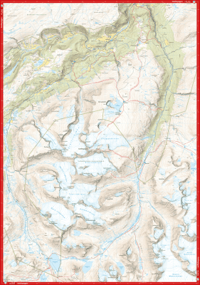 Høyfjellskart Jotunheimen: Galdhøpiggen & Glittertinden 1:25 000