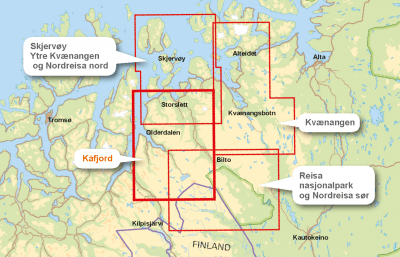 Turkart Kåfjord 1:50.000