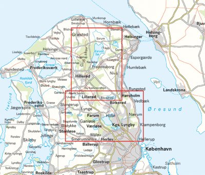 Det nordlige København & Nationalpark Kongernes Nordsjælland 1:25.000