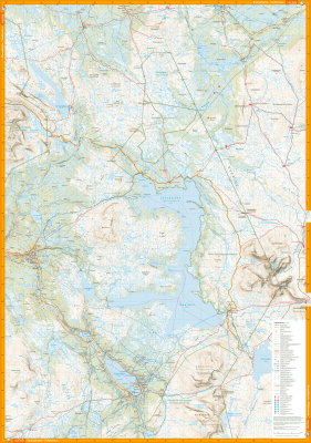 Turkart Norge på tvers (Stjørdal-Sylan) 1:50.000