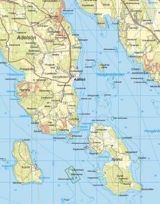 Östra Mälaren 1:50.000