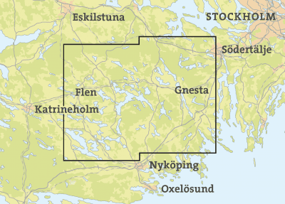 Skridskokarta Båven, Marvikarna & Yngern 1:50 000