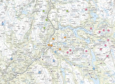 Turguide Røros: miniguide & turkart 1:50 000