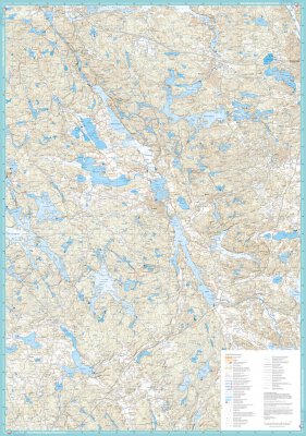 Skridskokarta Båven, Marvikarna & Yngern 1:50 000