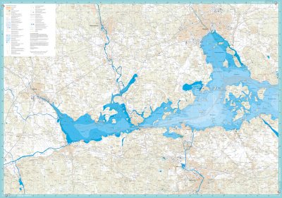Skridskokarta Mälaren 1:50.000