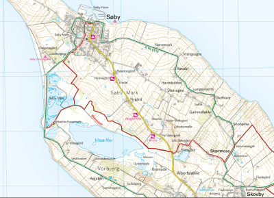 Øhavsstien nord – Faaborg & Svendborg 1:25.000