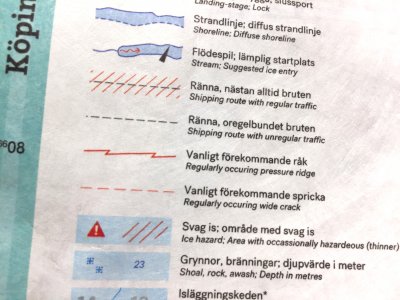 Skridskokarta Mälaren 1:50.000