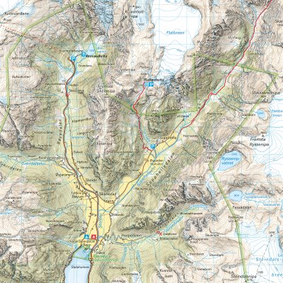 Turkart Sogndal & Årdal 1:50.000