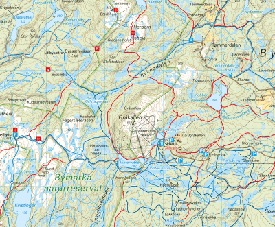 Stikart Trondheim & Malvikmarka 1:25 000