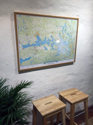 Skrinnarens väggkarta över Mälaren 1:125.000