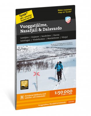 Vuoggatjålme - Nasafjäll - Dalavardo 1:50 000